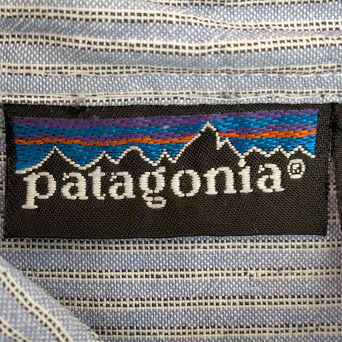 パタゴニア patagonia 80-90s 香港製 ストライプ ワークシャツ メンズ import:L
