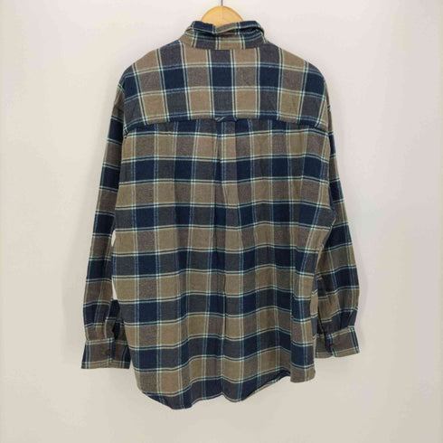 チャップスラルフローレン CHAPS RALPH LAUREN 90S ボタンダウン チェック L/S ネルシャツ メンズ import:XL