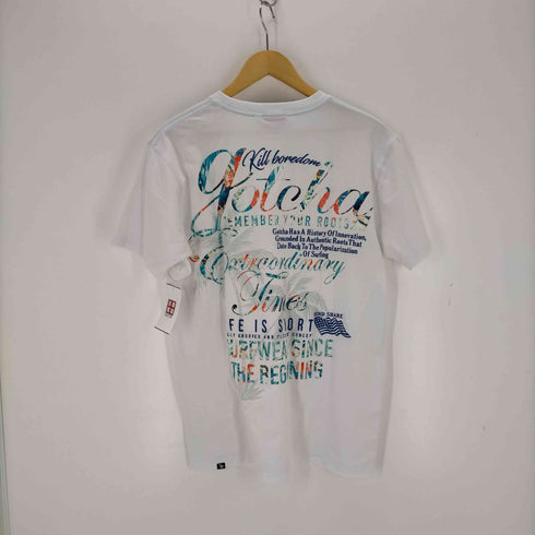 ガッチャ GATCHA マルチカラー刺繍 クルーネックTシャツ メンズ JPN:L