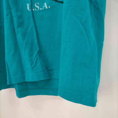 オニータ ONEITA 90S MADE IN USA シングルステッチ フロントプリントTシャツ メンズ import:L