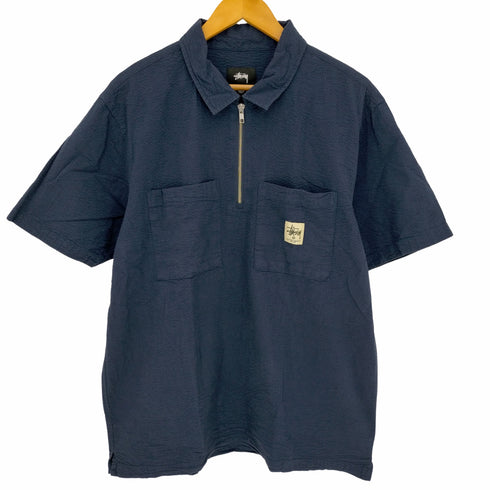 ステューシー Stussy Half Zip Seersucker メンズ import:L