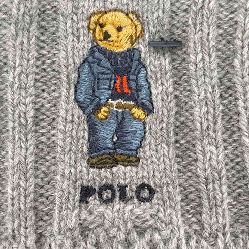 ポロバイラルフローレン Polo by RALPH LAUREN ウール混 ポロベア ハンドウォーマー 手袋 レディース ONE SIZE