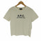 アーペーセー A.P.C. ロゴ 刺繍 S/S クルーネック Tシャツ レディース import:M