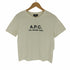 アーペーセー A.P.C. ロゴ 刺繍 S/S クルーネック Tシャツ レディース import:M