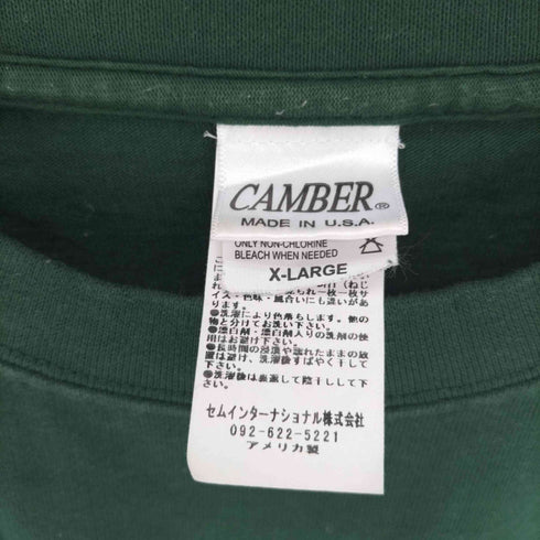 キャンバー CAMBER USA製 ヘビーオンス S/S クルーネック ボックス Tシャツ ユニセックス メンズ import:XL