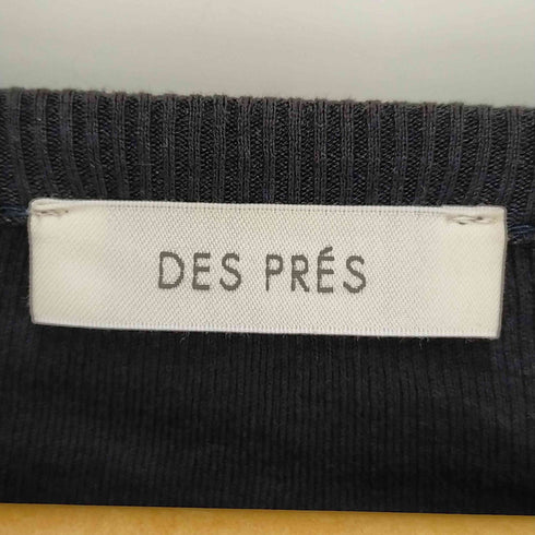 デプレ DES PRES スモールライトリブ クルーネックカーディガン レディース F