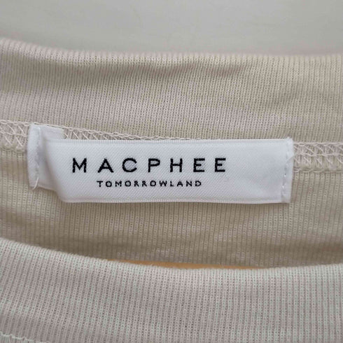マカフィー MACPHEE シルキージャージー ハーフスリーブプルオーバー レディース S
