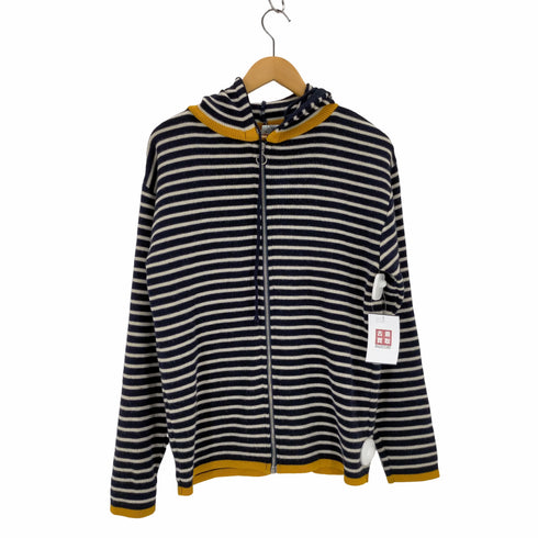コムデギャルソンシャツ COMME des GARCONS SHIRT hooded zip up border knit sweater ボーダージップアップパーカー メンズ JPN:M