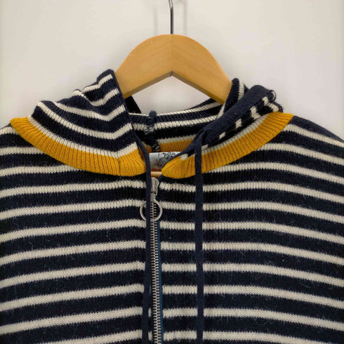 コムデギャルソンシャツ COMME des GARCONS SHIRT hooded zip up border knit sweater ボーダージップアップパーカー メンズ JPN:M