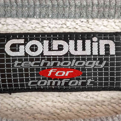 ゴールドウイン GOLDWIN 00s Y2K ロゴプリント クルーネックスウェット メンズ