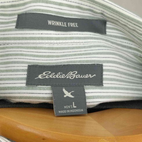 エディーバウアー Eddie Bauer WRINKLE FREE ストライプ L/S シャツ メンズ import:L