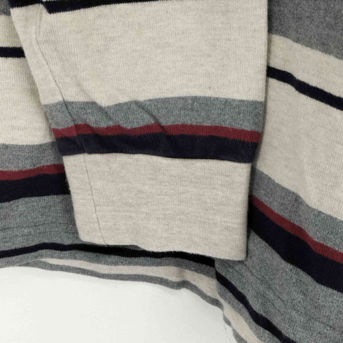 エディーバウアー Eddie Bauer フロント刺繍ボーダーポロシャツ メンズ import:M