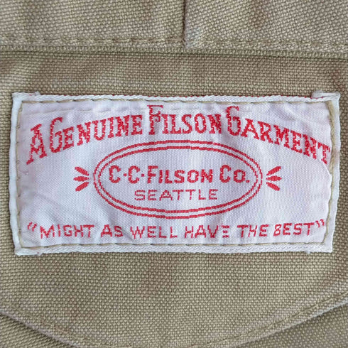フィルソン FILSON 60-70s 42TALON USA製 シングルティンパンツ メンズ US:32-33