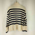 ザラ ZARA STRICKPULLOVER MIT STREIFEN レディース import:M