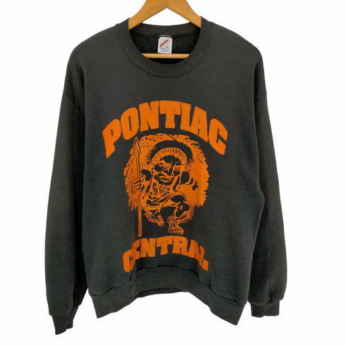 ジャージーズ JERZEES 90s USA製 PONTIAC CENTRAL プリントスウェット メンズ JPN:L