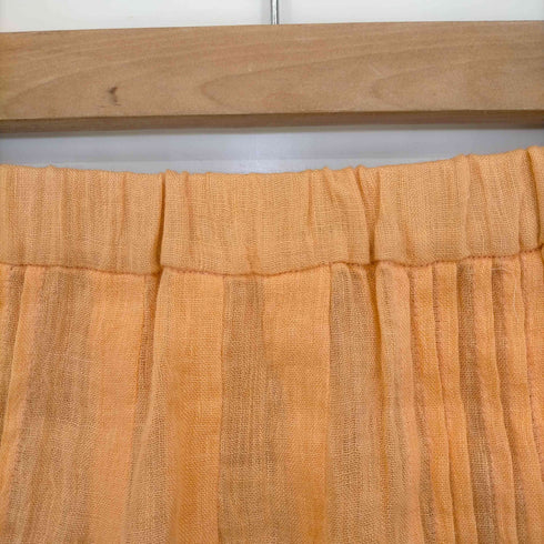ハート イッセイミヤケ Haat ISSEY MIYAKE シワ加工プリーツ リネンスカート レディース JPN:2
