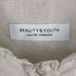 ビューティーアンドユースユナイテッドアローズ BEAUTY & YOUTH UNITED ARROWS フリルスタンドカラー5分袖ブラウス -ウォッシャブル- レディース