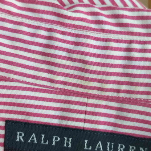 ラルフローレン RALPH LAUREN ストライプ ポニー刺繍 L/S シャツ レディース JPN:11号