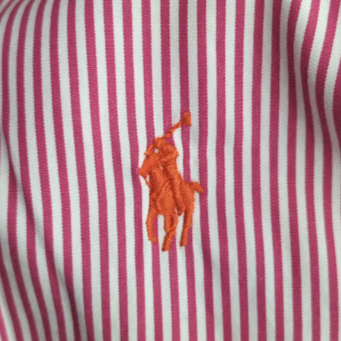 ラルフローレン RALPH LAUREN ストライプ ポニー刺繍 L/S シャツ レディース JPN:11号