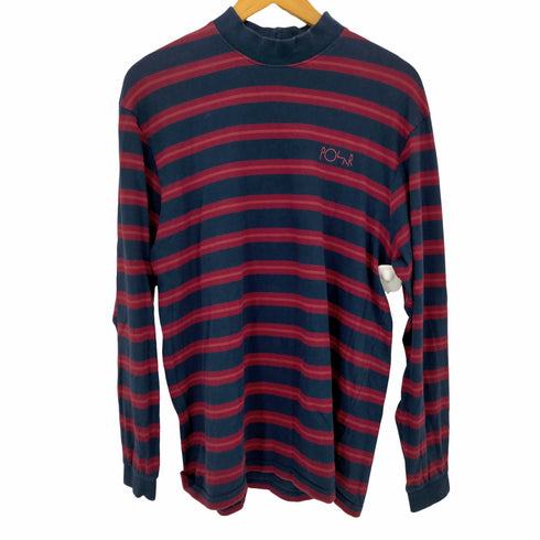 ポーラ POLAR マルチボーダー ロゴ刺繍 L/S カットソー メンズ JPN:L