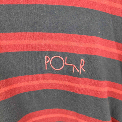 ポーラ POLAR マルチボーダー ロゴ刺繍 L/S カットソー メンズ JPN:L