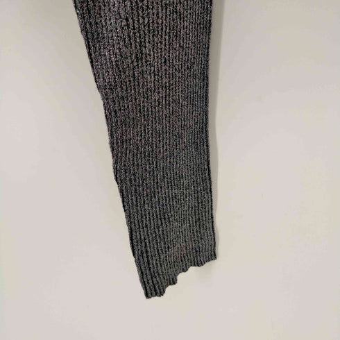 ザラ ZARA クロップドラメニットトップ レディース JPN:M