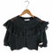 ザラ ZARA KNIT TOP WITH LACE フリル半袖ニット レディース JPN:M