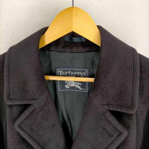 バーバリーズ BURBERRYS ウール混アンゴラパッチポケットチェスターコート メンズ JPN:L