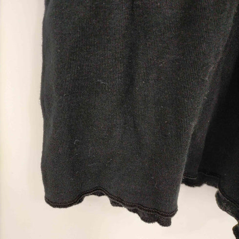 ダナキャランニューヨーク ジーンズ DKNY JEANS ロゴプリント コットン リブニットカットソー レディース M/L