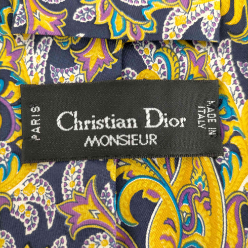 クリスチャンディオール Christian Dior 90S~ MADE IN ITALY ペイズリー柄ネクタイ メンズ