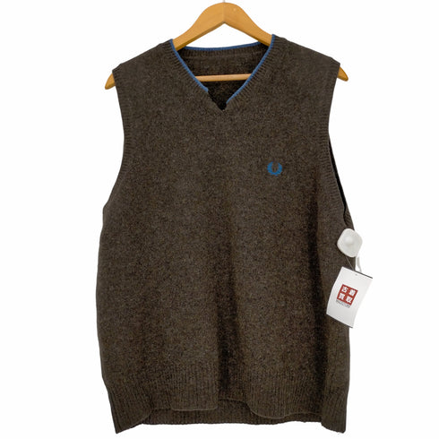 フレッドペリー FRED PERRY Vネック ニットベスト メンズ