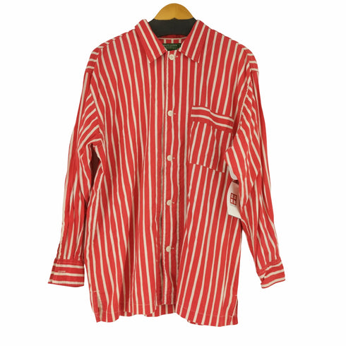 ポロカントリーラルフローレン POLO COUNTRY RALPH LAUREN 80-90s ストライプ L/S シャツ メンズ import:L
