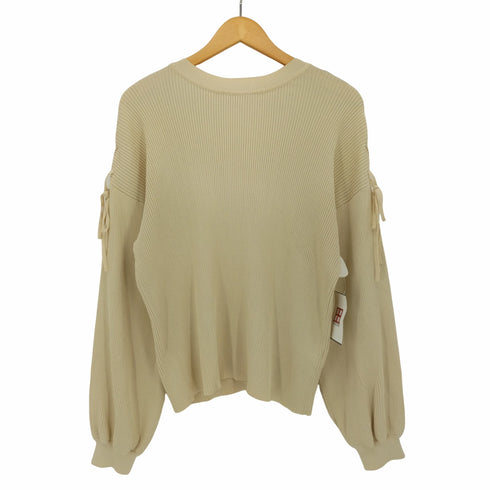 トナル TONAL ショルダーレースアップ ニット レディース FREE