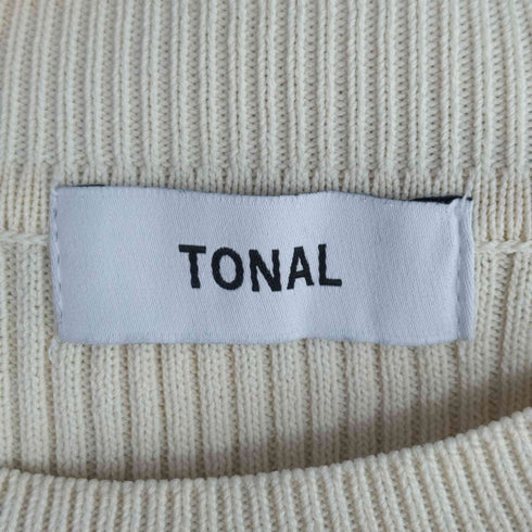 トナル TONAL ショルダーレースアップ ニット レディース FREE