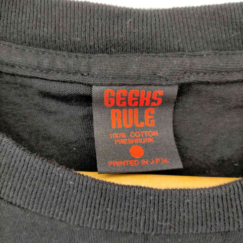 GEEKS RULE SILKSCREEN PRINTING T SHIRT メンズ JPN:XL