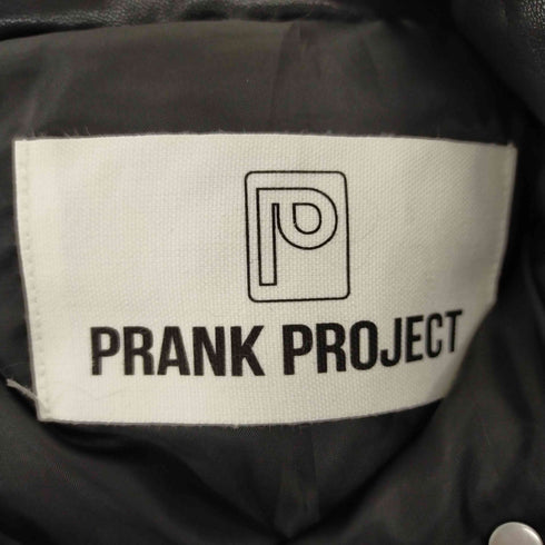 プランクプロジェクト PRANK PROJECT Vegan Leather Puffer Vest ダイアゴナルジップ レディース FREE