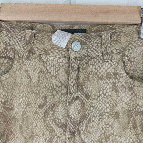ラルフローレン RALPH LAUREN パイソンプリント ブーツカットパンツ ロケットTALON レディース 6