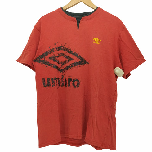 アンブロ UMBRO ロゴ刺繍 クルーネック ショートスリーブTシャツ メンズ