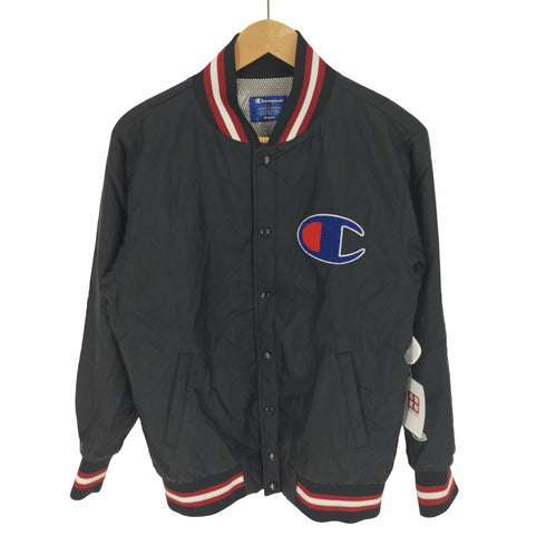 チャンピオン Champion 裏地 フリース ロゴ ワッペン ナイロン スタジャン メンズ JPN:M