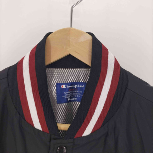 チャンピオン Champion 裏地 フリース ロゴ ワッペン ナイロン スタジャン メンズ JPN:M
