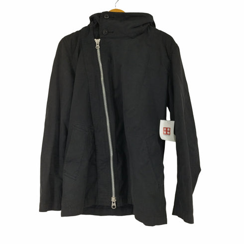 カバンドズッカ CABANE de ZUCCa 00s アシンメトリージップ ビッグフーディモッズコート メンズ JPN:M