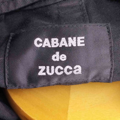 カバンドズッカ CABANE de ZUCCa 00s アシンメトリージップ ビッグフーディモッズコート メンズ JPN:M