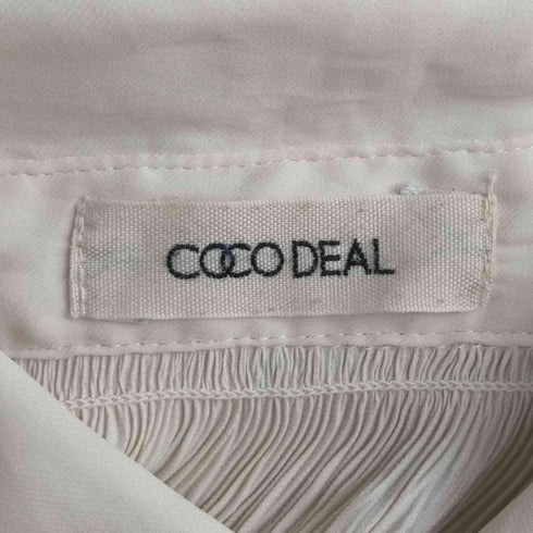 ココディール COCO DEAL シャーリング プリーツ サテン ブラウス レディース US:0-2