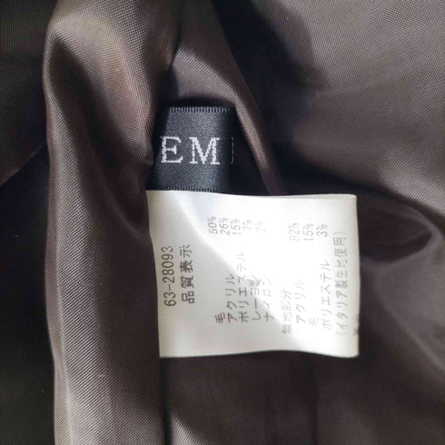 EMILE ボアマルチカラーコート メンズ