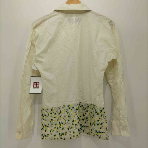 トリココムデギャルソン tricot COMME des GARCONS フラワーモチーフ ロングスリーブシャツ レディース