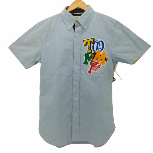 トミーヒルフィガー TOMMY HILFIGER ロゴワッペン ショートスリーブ ボタンダウンシャツ メンズ JPN:M