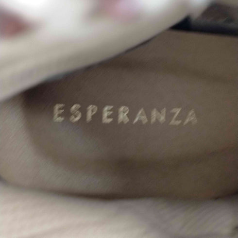 エスペランサ ESPERANZA 編み上げ ショートスエードブーツ レディース JPN:L