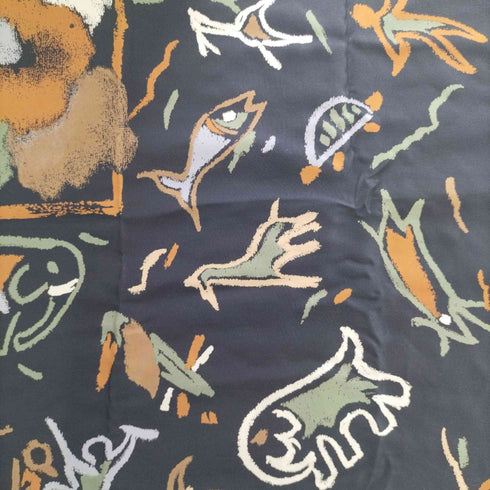 ハナエモリ HANAE MORI MADE IN ITALY 総柄シルク大判ストール レディース ONE SIZE