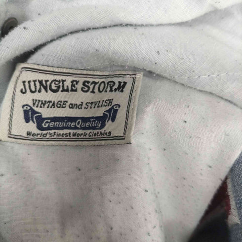 ジャングルストーム JUNGLE STORM ワッペン パッチワーク ジップフライ デニム パンツ メンズ JPN:M
