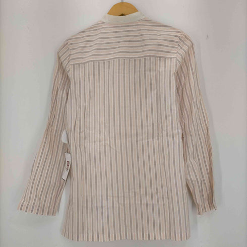 アーペーセー A.P.C. 90s フランス製 バンドカラーストライプ プルオーバーシャツ レディース import:S